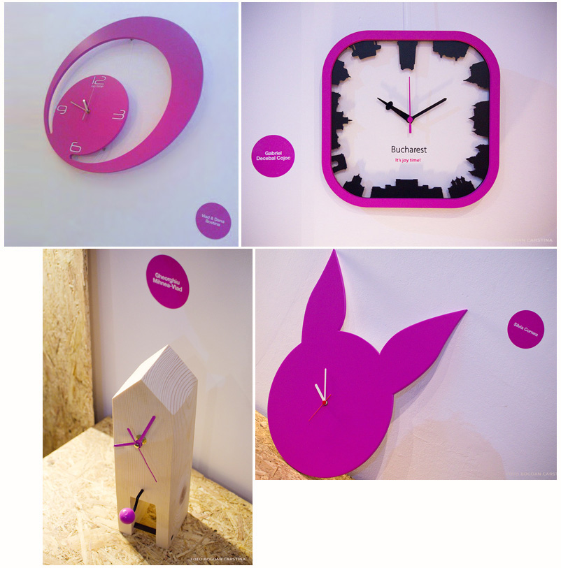 Pantone Radiant Orchid Color - Clocks